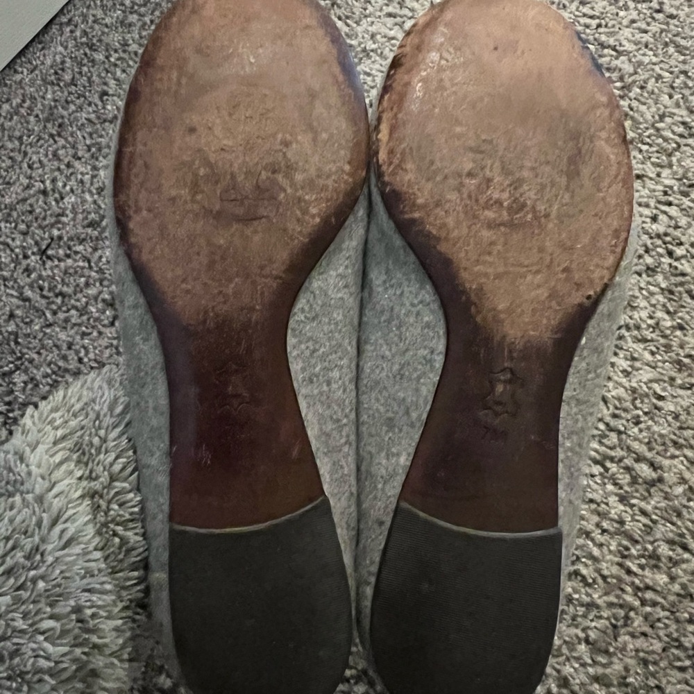 Unique Tory Burch Silver and Gray Loafers—gently loved. - Picture 3 of 5